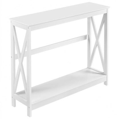 2-Tier X-Design Console Table