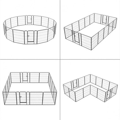 24 Panels Heavy Duty Dog Pen 19.2 Metre Length Overall