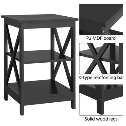 1 Pair X Frame Side Table