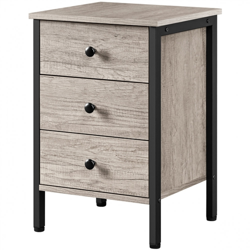 3 Drawer Nightstand Storage