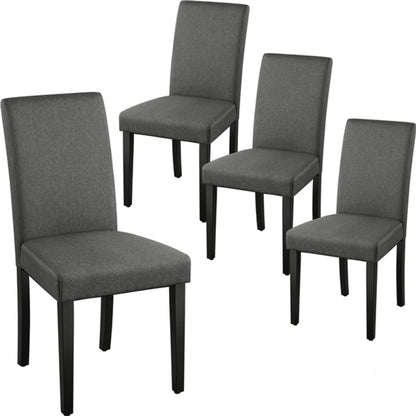 4pcs Parson Dining Chairs Fabric Upholstered Urban Style