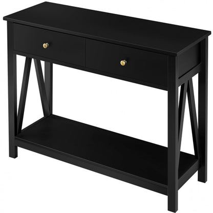 Wooden Console Table with Drawer