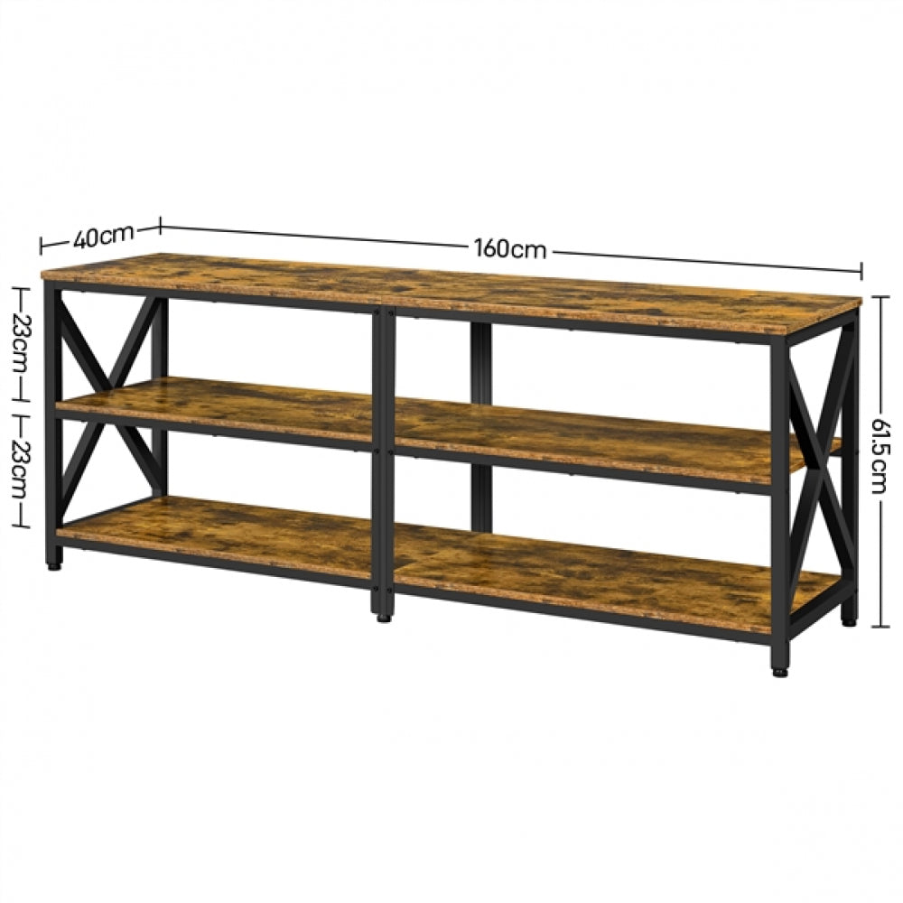 Vintage 3-layer TV Stand for TV up to 70 Inches