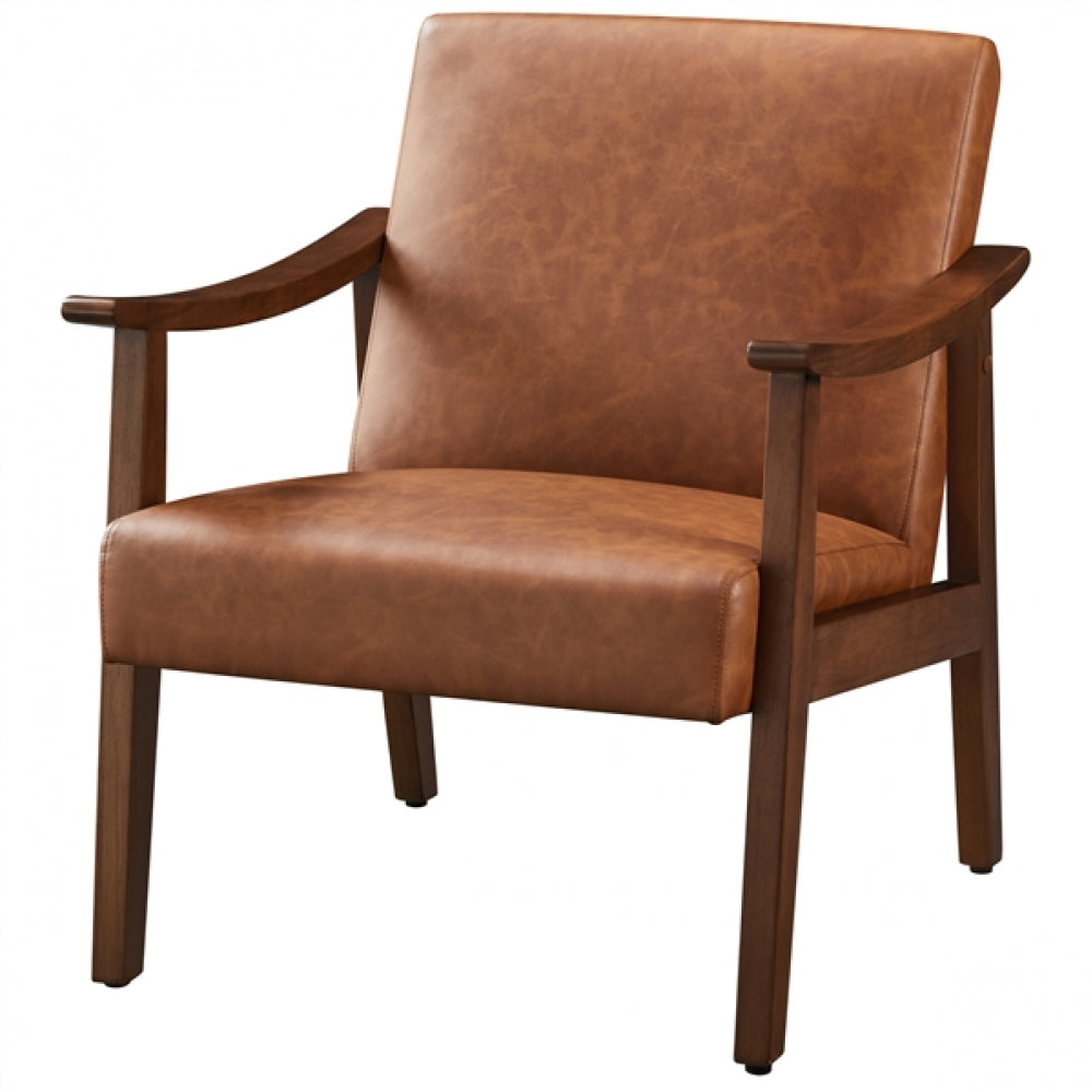Faux Leather Accent Chair Armchair