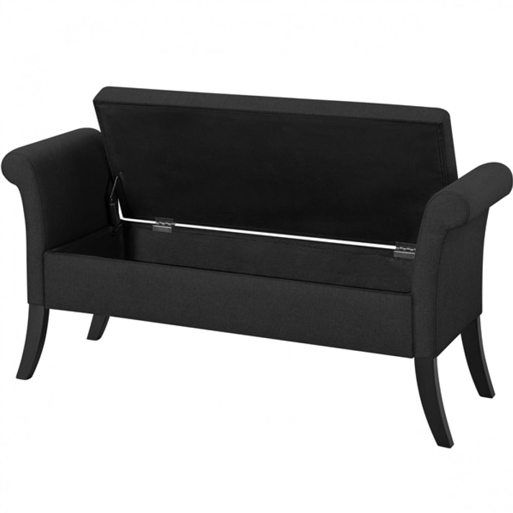 Modern Fabric Tufted Storage Bench Ottoman
