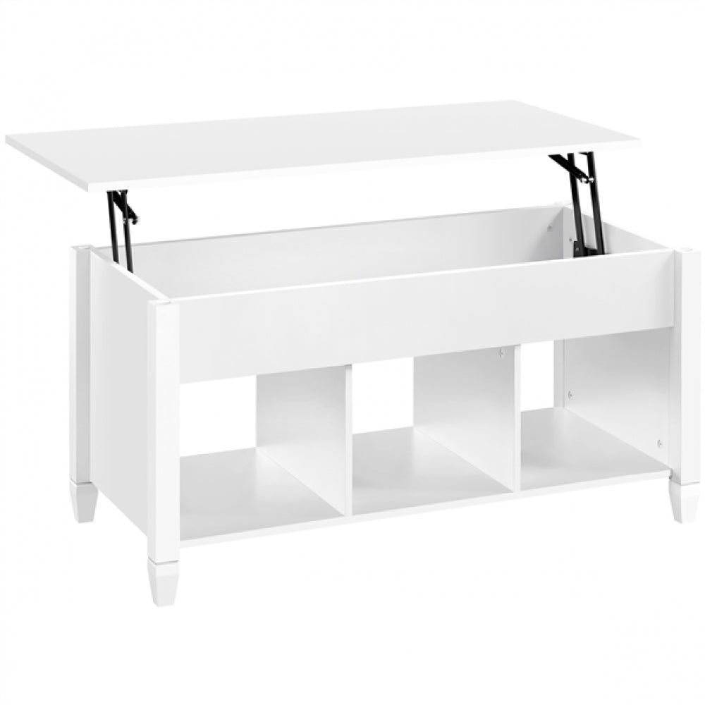 Wooden Lift Top Coffee Table with Hidden Compartment