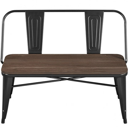 Industrial Metal Dining Bench