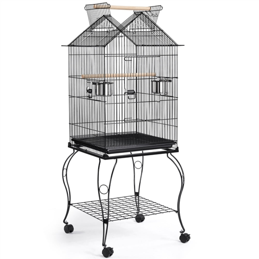 Open Top Metal Parrot Cage