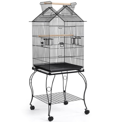 Open Top Metal Parrot Cage