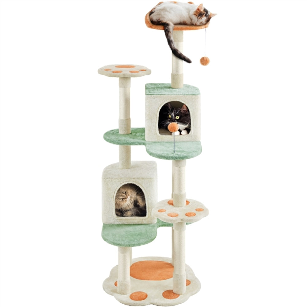 Cat Paw-Shaped Play Tower Cat Tree