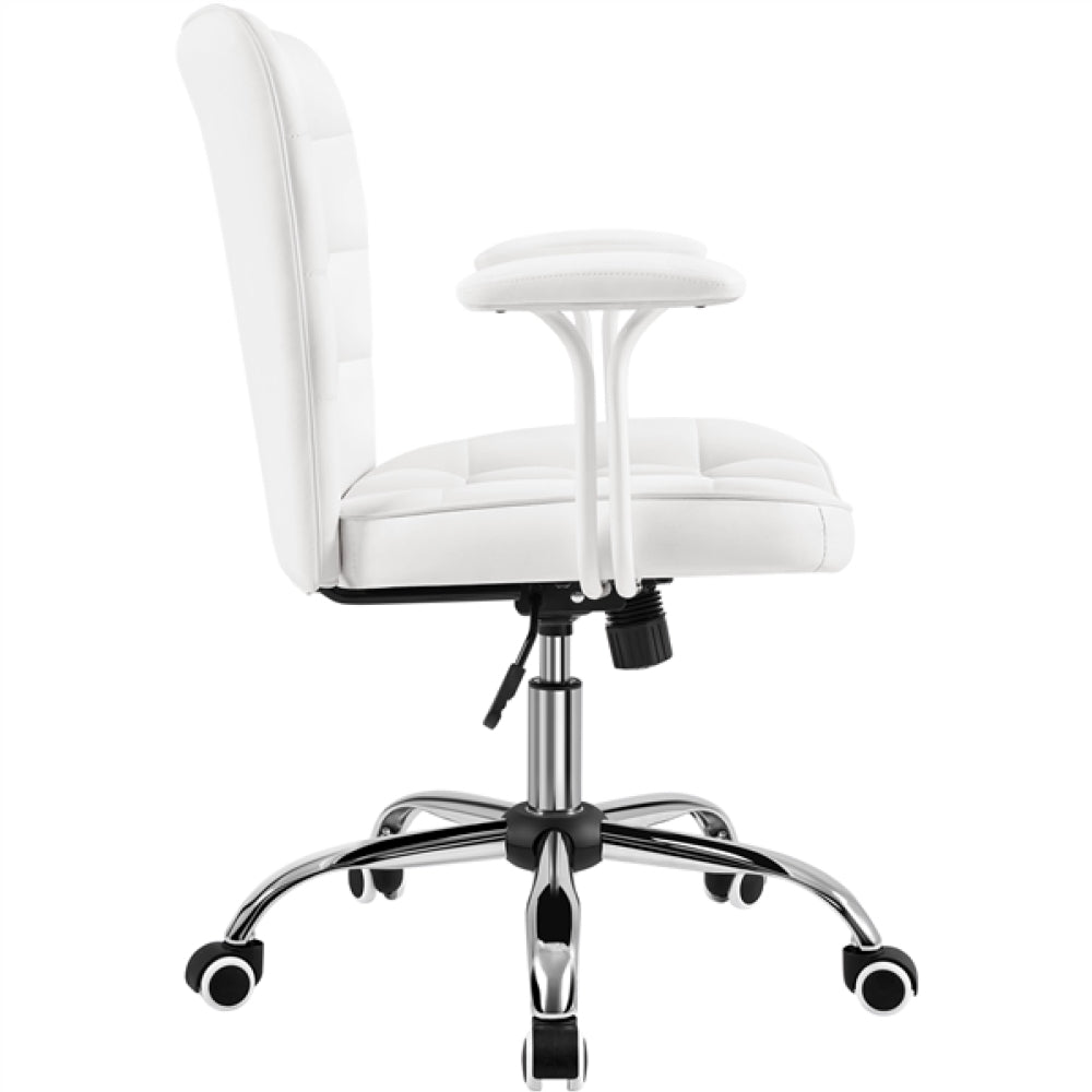 Mid-Back PU Leather Office Task Chair Computer Chair