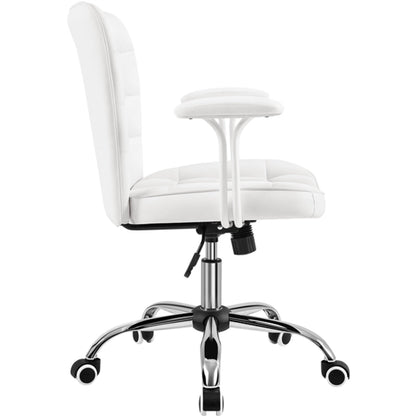 Mid-Back PU Leather Office Task Chair Computer Chair