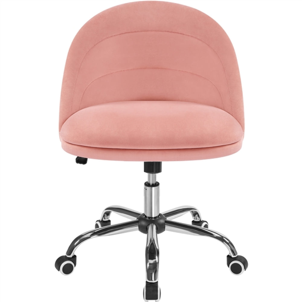 Modern Velvet Armless Desk Chair