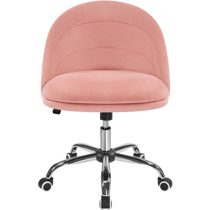 Modern Velvet Armless Desk Chair