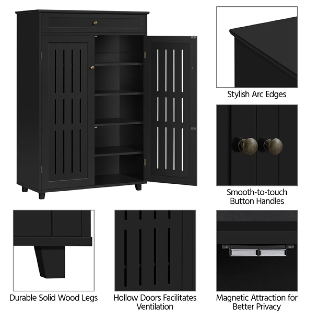 5-Tier & 1 Drawer Shoe Storage Cabinet