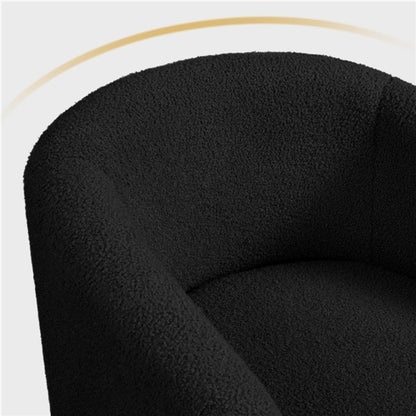 Boucle Club Chair Armchair Barrel Chair