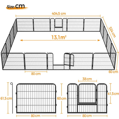 Heavy Duty Dog Pen 18 panels