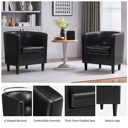 Barrel-shaped Chair Accent Arm Chair