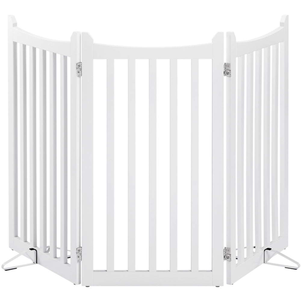 Indoor Pet Barrier for Doorway Dog Pen Wooden Pet Gate