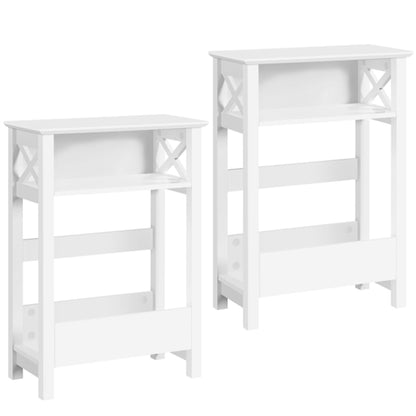 Slim End Table Modern Sofa Table