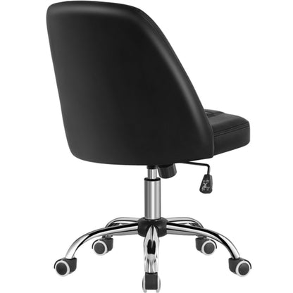 Faux Leather Mid Back Home Office Desk Chair