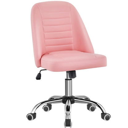 Modern Tufted Armless Computer Chair Task Chair Vanity Chair