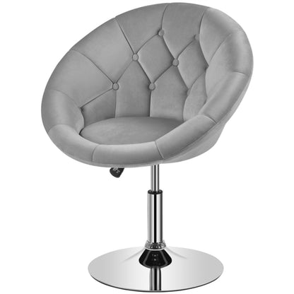 Makeup Vanity Chair Tufted Style Barrel Chair