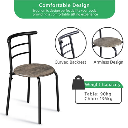 3 Piece Dining Set Round Dining Table Set