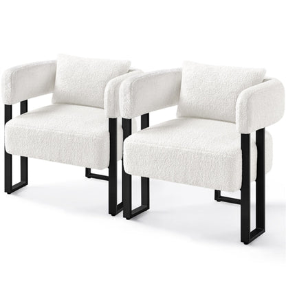 2pcs Accent Chair Armchair