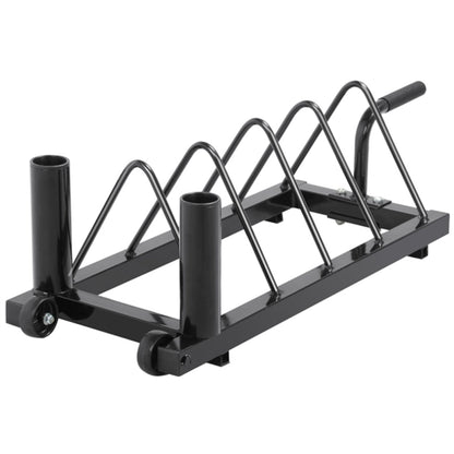 Horizontal Bumper Plate Rack Strength Fitness Rack Plate Holder