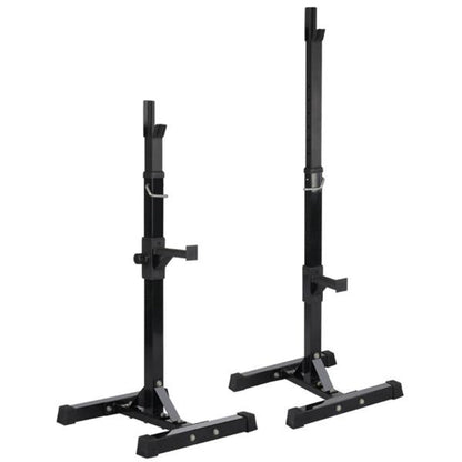 Pair of Adjustable Squat Rack Standard 45-70 Inch Solid Steel Squat Stand