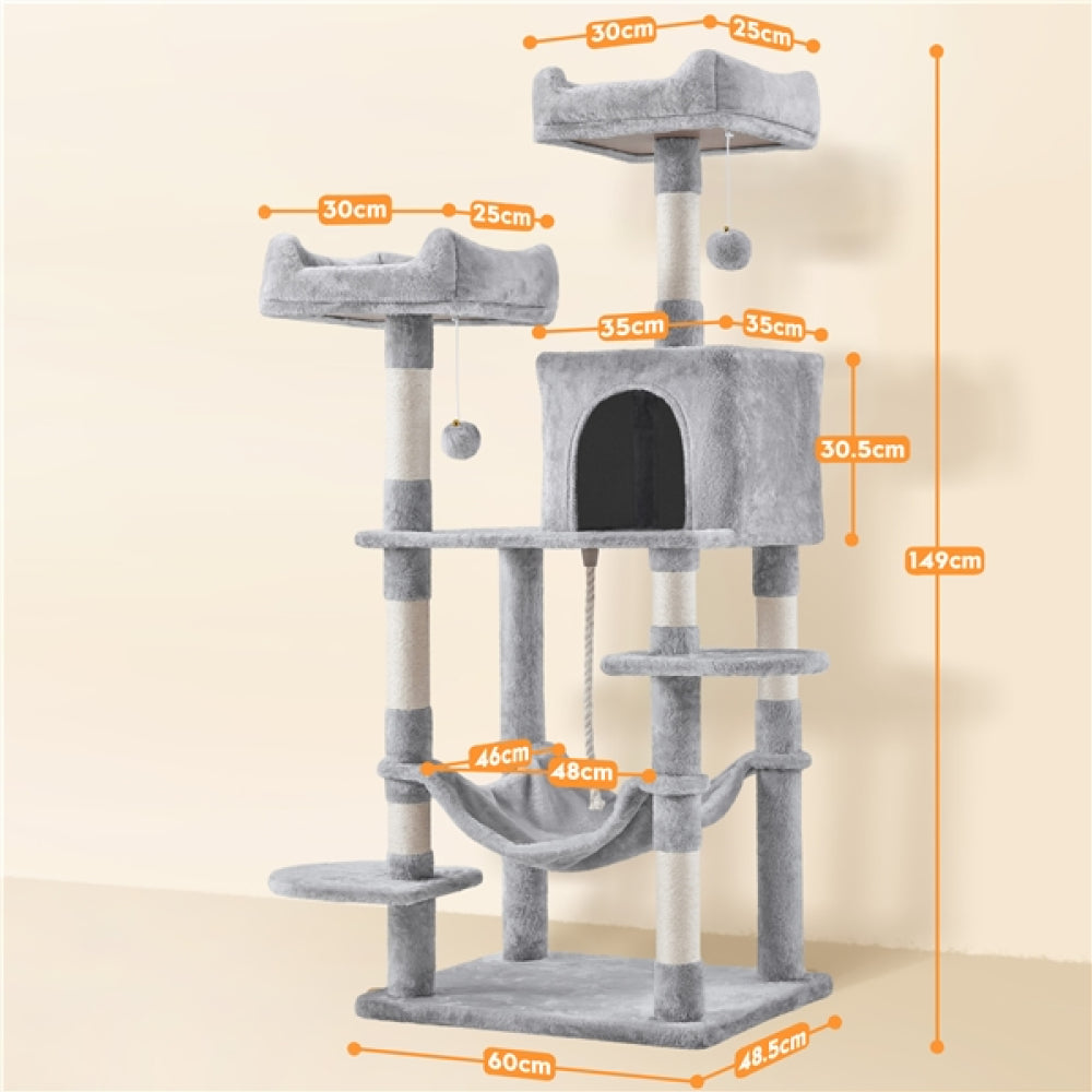 Multilevel Cat Tree Cat Tower Large Cat Condo