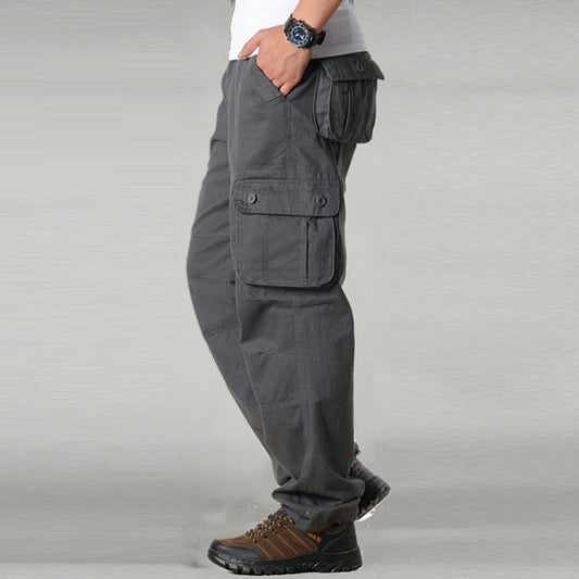 Cargo Pants Outdoor Solid Color Trousers Hiking Work Pants