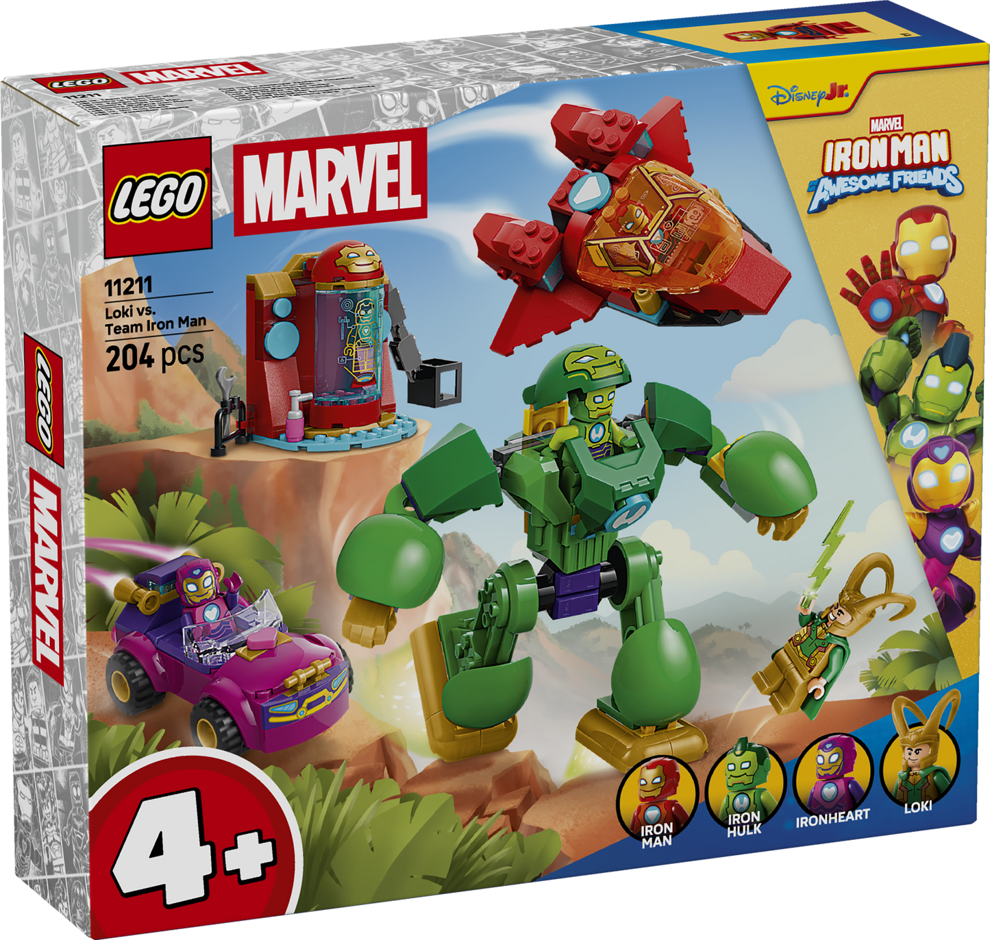 LEGO Marvel: Iron Man and His Awesome Friends Loki vs Team Iron Man (11211)