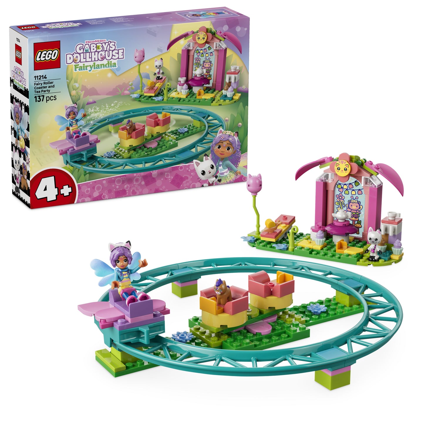 LEGO Gabbys: Dollhouse Fairy Roller Coaster and Tea Party (11214)