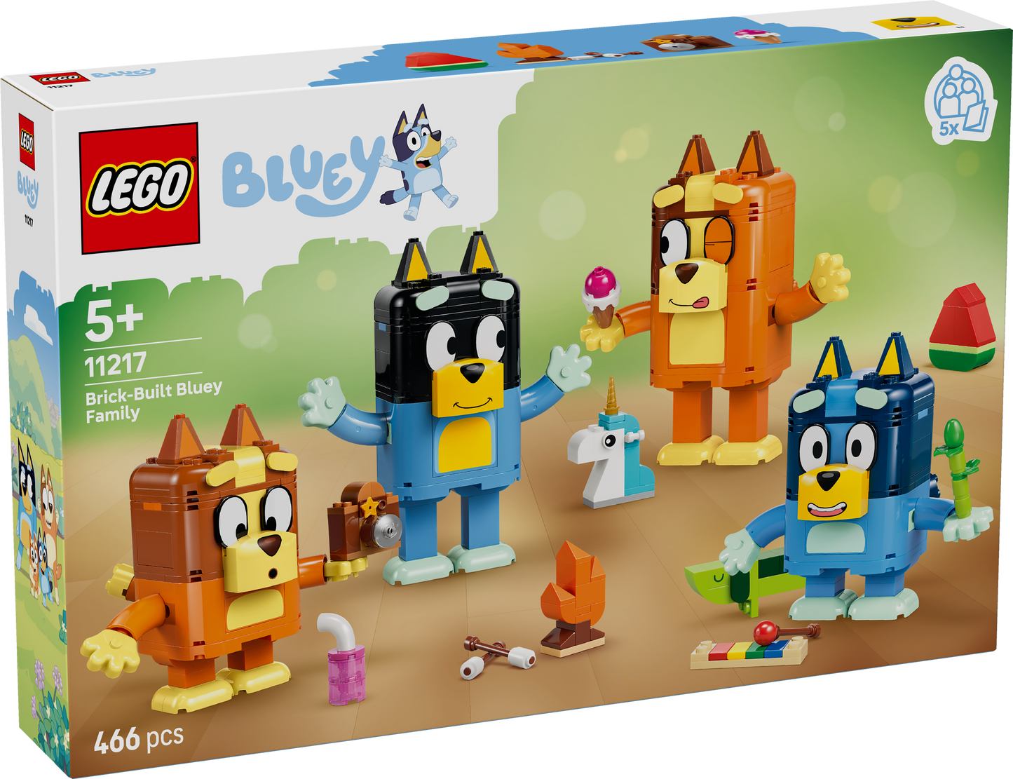 LEGO Bluey: Brick-Built Bluey Family (11217)