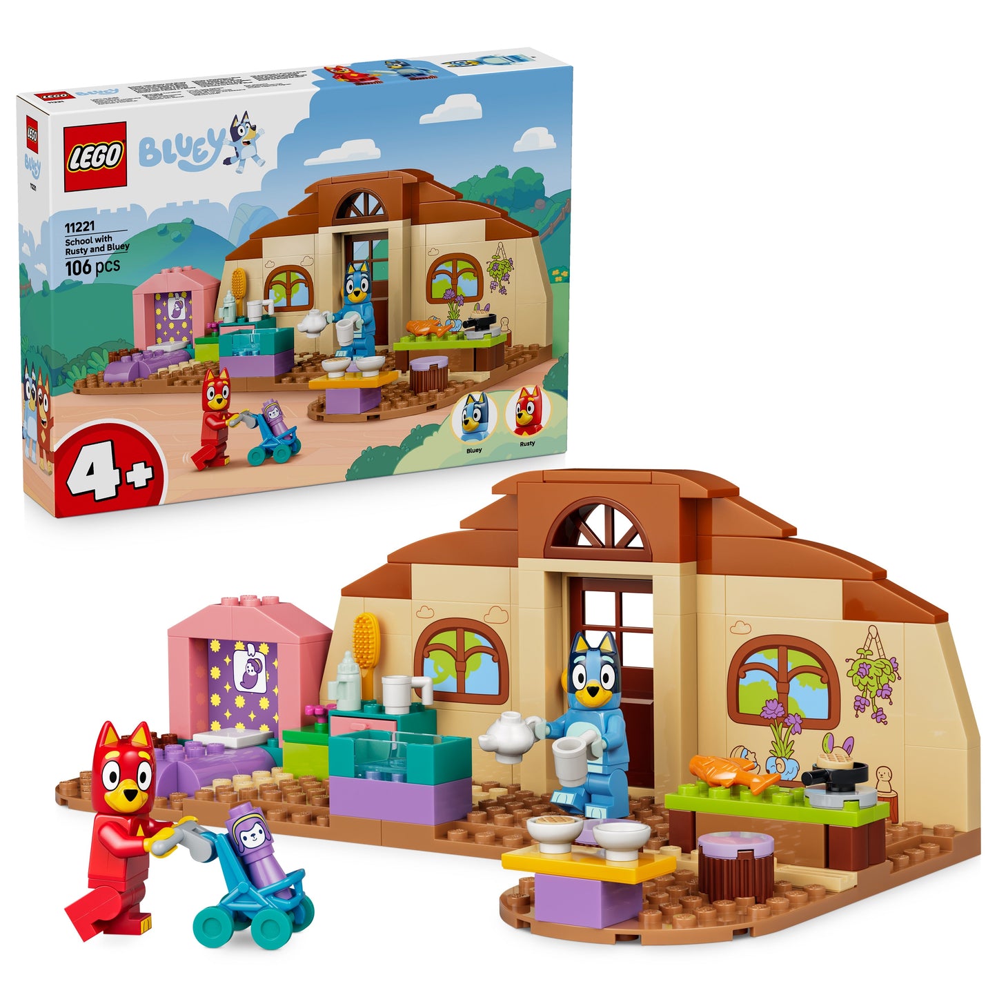 LEGO Bluey: School with Rusty and Bluey (11221)