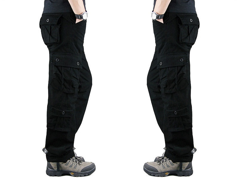 Cargo Pants Outdoor Solid Color Trousers Hiking Work Pants