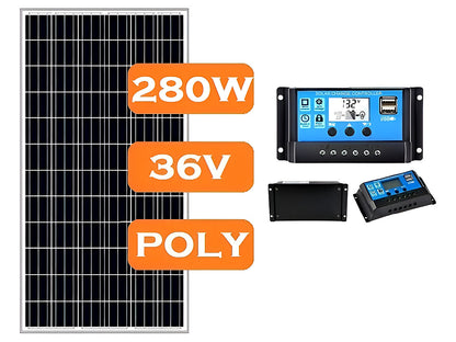 280W Solar Panel with Solar Controller