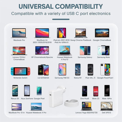 118W USB C Replacement MacBook Charger