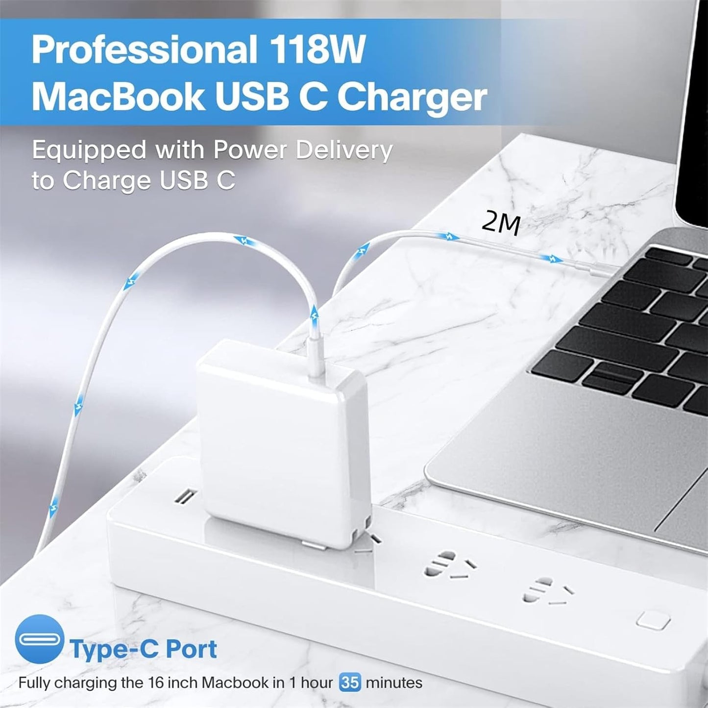 118W USB C Replacement MacBook Charger