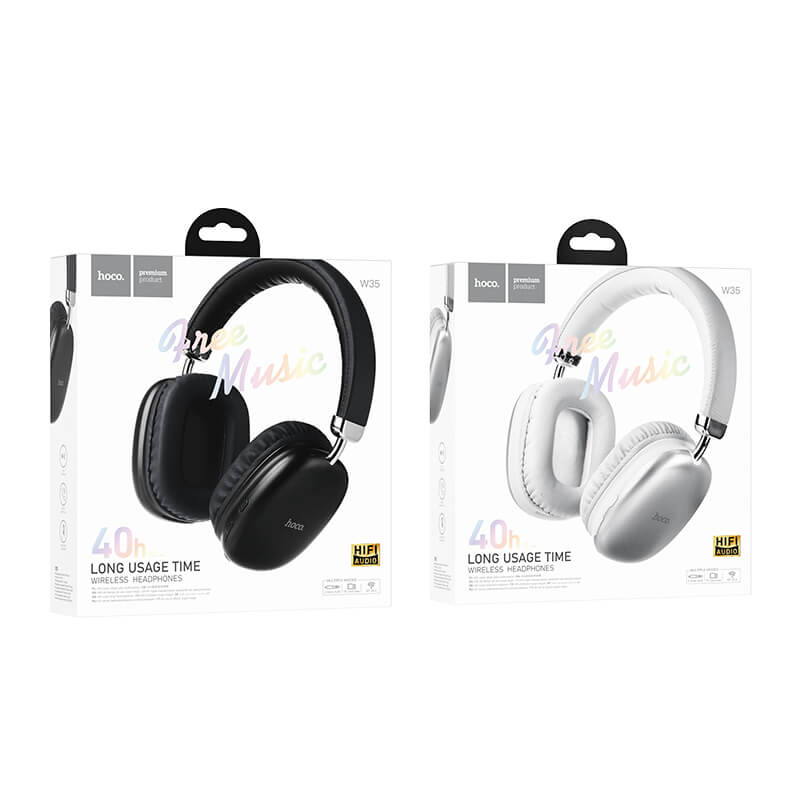 Hoco Bluetooth5.3 Wireless Headset 40 Hours Long Usage Time W35