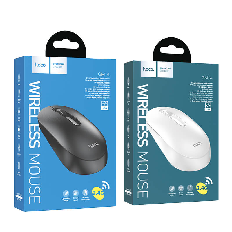 Hoco 3D Scrolling Lightweight Universal Wireless Mice with USB Receiver GM14