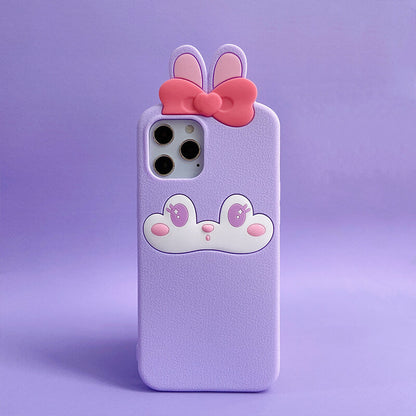 Suitable for Phone Q Uncle Cute Bunny Silicone Phone Case