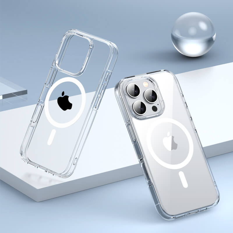 Aurora Series Crystal Transparent Magnetic Compatible with Samsung Galaxy S24 Plus 2024 Case
