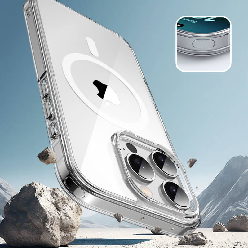 Aurora Series Crystal Transparent Magnetic Compatible with Samsung Galaxy S24 Plus 2024 Case