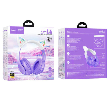 Hoco Ergonomic Cat Ear Bluetooth Headset with LED Light W42