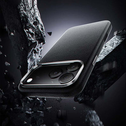 Compatible with iPhone 17 Pro Max X-Level Better Enjoyment Series Magnetic Plain Leather Case