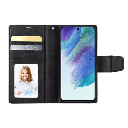 Compatible with Samsung S26 2026 Hanman Miro Leather 2-in-1 Wallet Case with Magnetic Back
