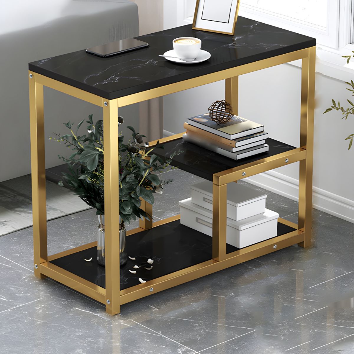 Coffee Table Side Table Coffee Table (Black)